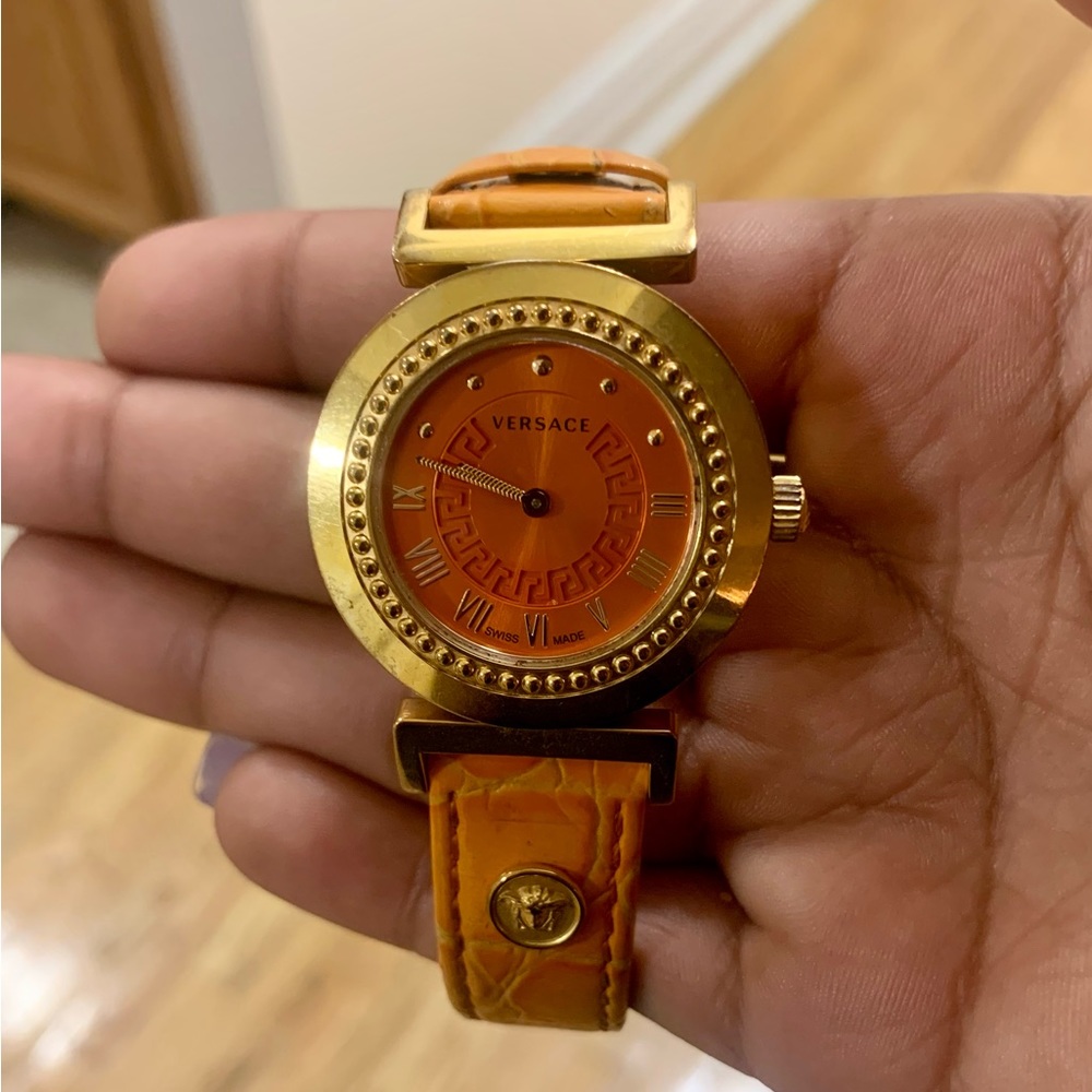 Versace Women’s Dafne Orange Watch
